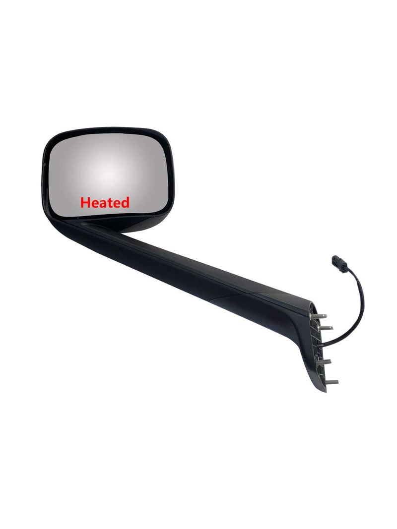 LONGLING Replacement Chrome Hood Mirror Fit Freightliner Cascadia 2018-onward (Black Driver (LH) Side) - Image 2
